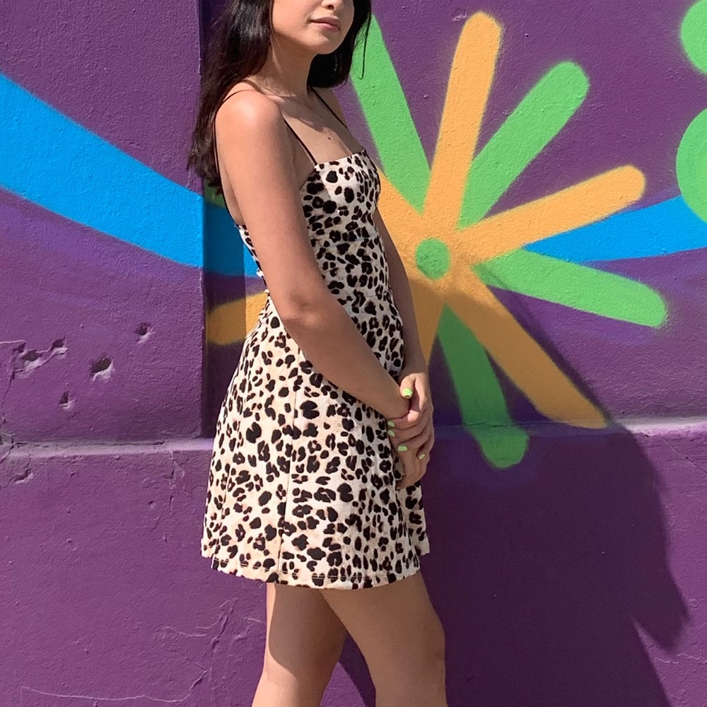 animal print dress
